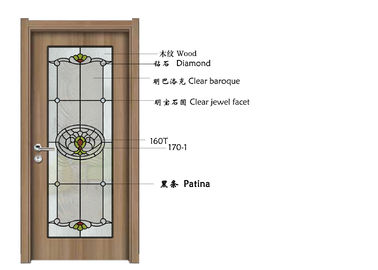 الجدار المعماري الزخرفية متجمد الزجاج، منقوشة نافذة الزجاج 1.6-30 مم سمك