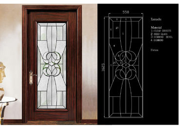 الباب التقليدي الزخرفية لوحة زجاج 3mm-19mm واضح ملون وعاكس الزجاج